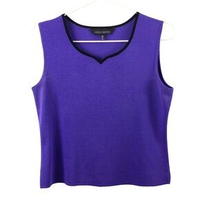 Ming Wang Acrylic Knit Tank Top